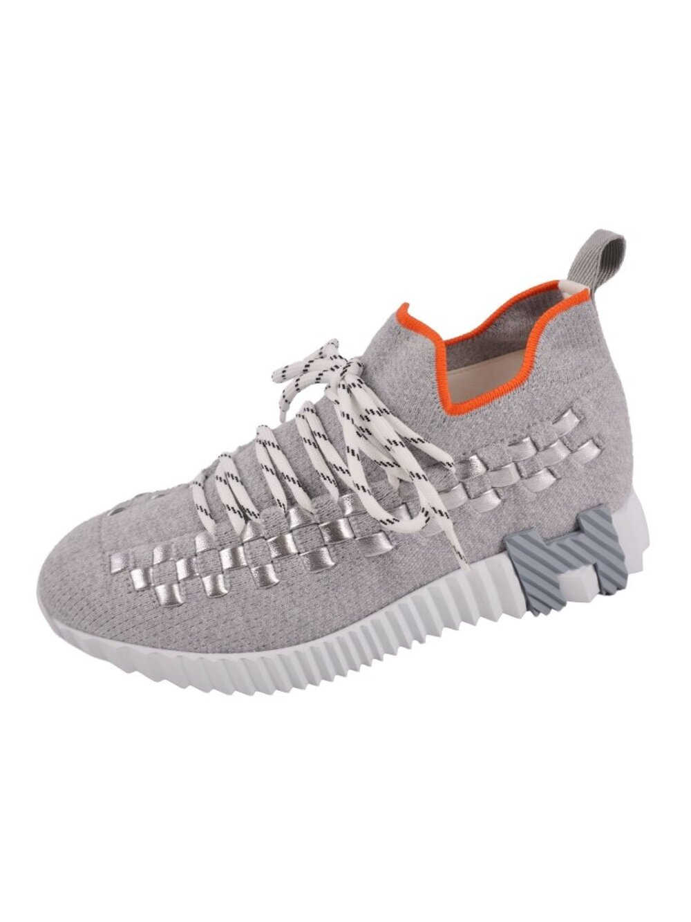 Hermes Sneakers Flex Bolduc H Logo Shoes Knit Gray